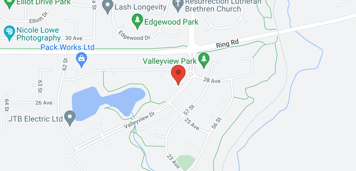 map of 2614 Valleyview Drive
